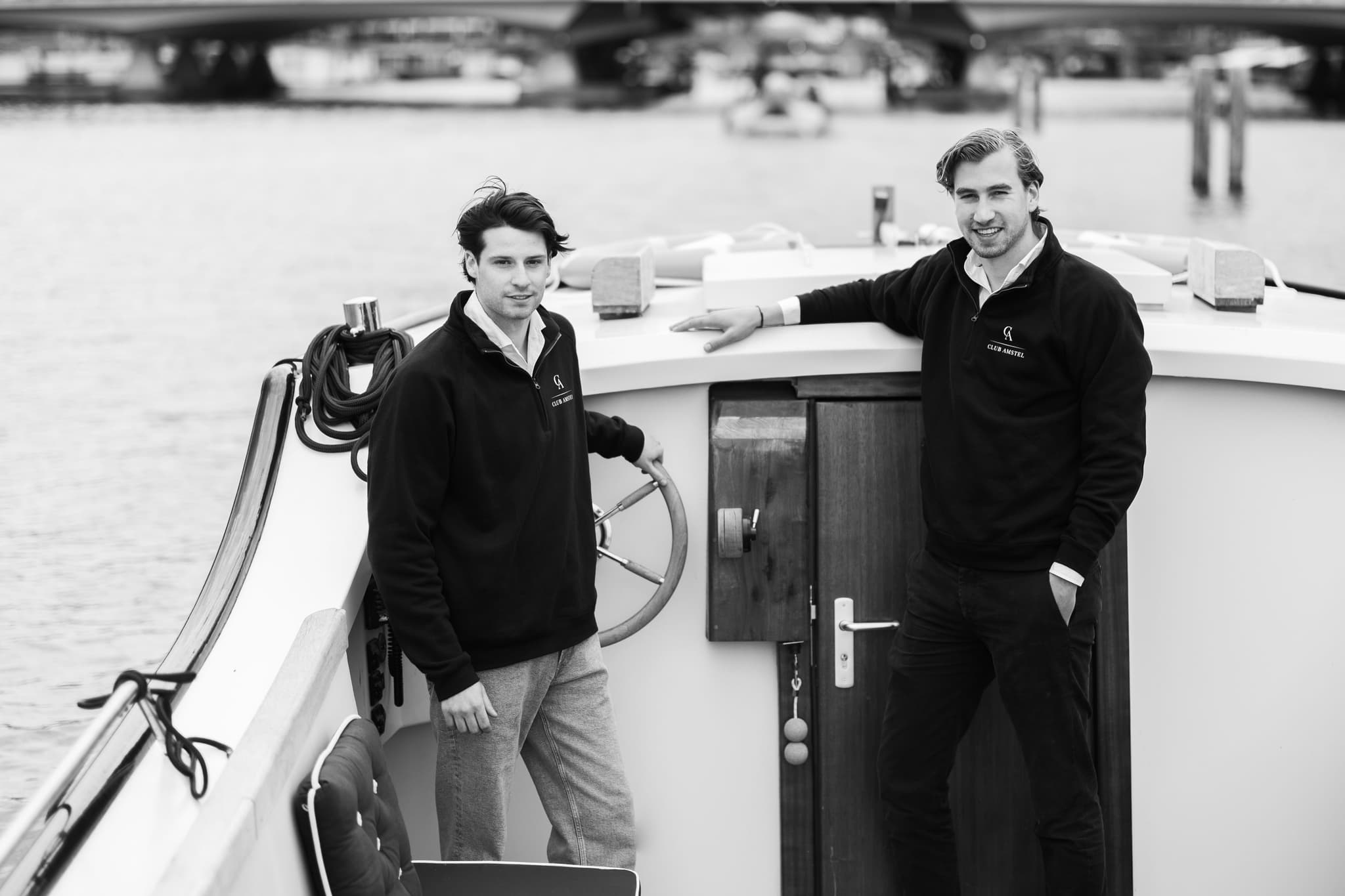 Floris en Thijs, oprichters van Club Amstel